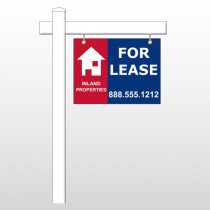 For Lease 2 18"H x 24"W Swing Arm Sign