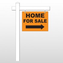 Home For Sale 34 18"H x 24"W Swing Arm Sign