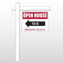 Open House 18 18"H x 24"W Swing Arm Sign