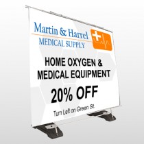 Home Oxygen 139 Exterior Pocket Banner Stand