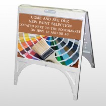 Paint Brushes 256 A-Frame Sign