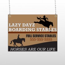 Boarding Stable 304 Window Sign