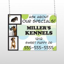 Dog Kennels 300 Window Sign