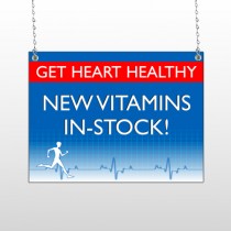Heart Healthy 140 Window Sign