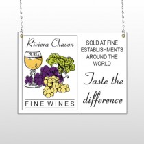 Wine 145 Wire Frame Sign
