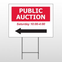 Auction 61 Wire Frame Sign