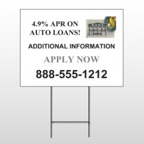 Auto Loan 155 Wire Frame Sign