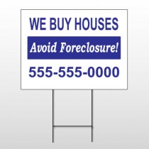 Avoid Foreclosure 163 Wire Frame Sign