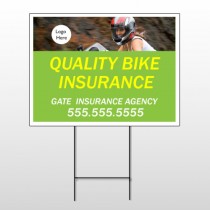 Bike Insurance 110 Wire Frame Sign