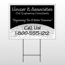 Black Planning 218 Wire Frame Sign