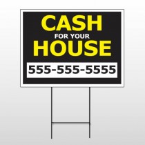 Cash For House 107 Wire Frame Sign
