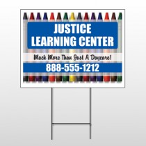 Crayons 184 Wire Frame Sign