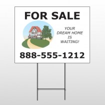 Dream Home 255 Wire Frame Sign