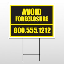 Foreclosure 12 Wire Frame Sign