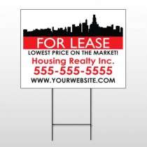 For Lease 108 Wire Frame Sign