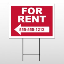 For Rent 43 Wire Frame Sign