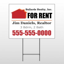 For Rent 126 Wire Frame Sign