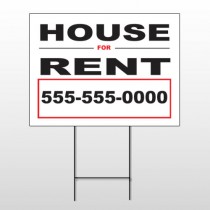 For Rent 138 Wire Frame Sign