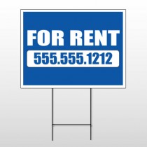 For Rent 87 Wire Frame Sign
