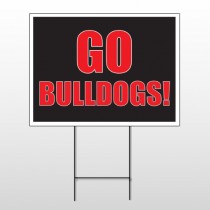 Go Bull Dogs 75 Wire Frame Sign