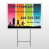 Happy Town 181 Wire Frame Sign
