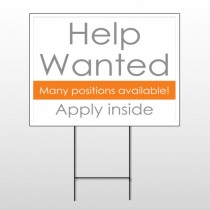Help Wanted 81 Wire Frame Sign