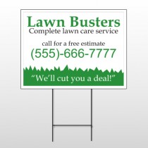 Lawn Busters 91 Wire Frame Sign