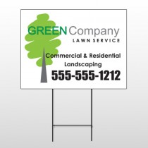 Lawn Service 98 Wire Frame Sign