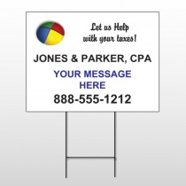 Pie Taxes 172 Wire Frame Sign