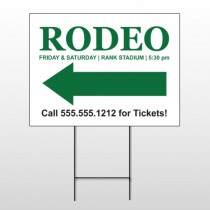 Rodeo 77 Wire Frame Sign