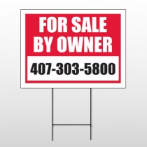 Sale By Owner 13 Wire Frame Sign