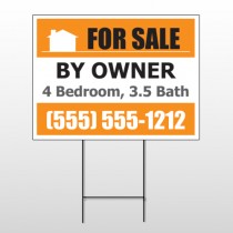 Sale By Owner 27 Wire Frame Sign