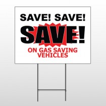 Save Save 150 Wire Frame Sign