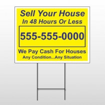 Sell Your House 151 Wire Frame Sign