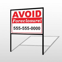 Foreclosure 119 H-Frame Sign