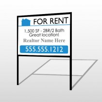 For Rent 127 H-Frame Sign
