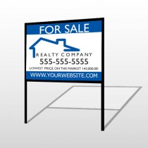 For Sale 110 H-Frame Sign