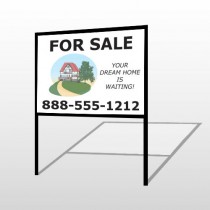 For Sale 137 H-Frame Sign
