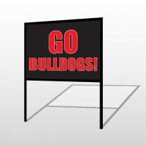 Go Bull Dogs 75 H-Frame Sign