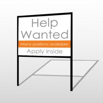 Help Wanted 81 H-Frame Sign
