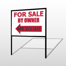 Sale By Owner 24 H-Frame Sign