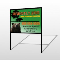 Bear Zoo 302 H-Frame Sign