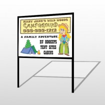 Campground 144 H-Frame Sign