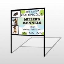 Dog Kennels 300 H Frame Sign