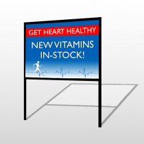 Heart Healthy 140 H-Frame Sign