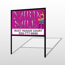 Pink Girl Sale 552 H-Frame Sign 