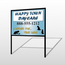 True Happy Care 182 H Frame Sign