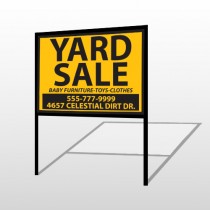 Yellow Black 551 H-Frame Sign