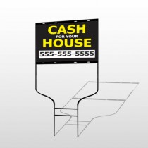 Cash For House 107 Round Rod Sign