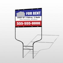 For Rent 123 Round Rod Sign